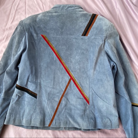 Vintage leather jacket sz Large - Picture 7 of 12